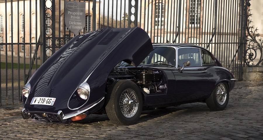 jaguar type e coup u00e9 v12 westminster blue 1971